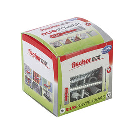 Bucha Nylon DuoPower 10 Fischer com 25 Peças