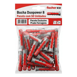 Bucha Nylon DuoPower 8 mm com 50 Peças Fischer