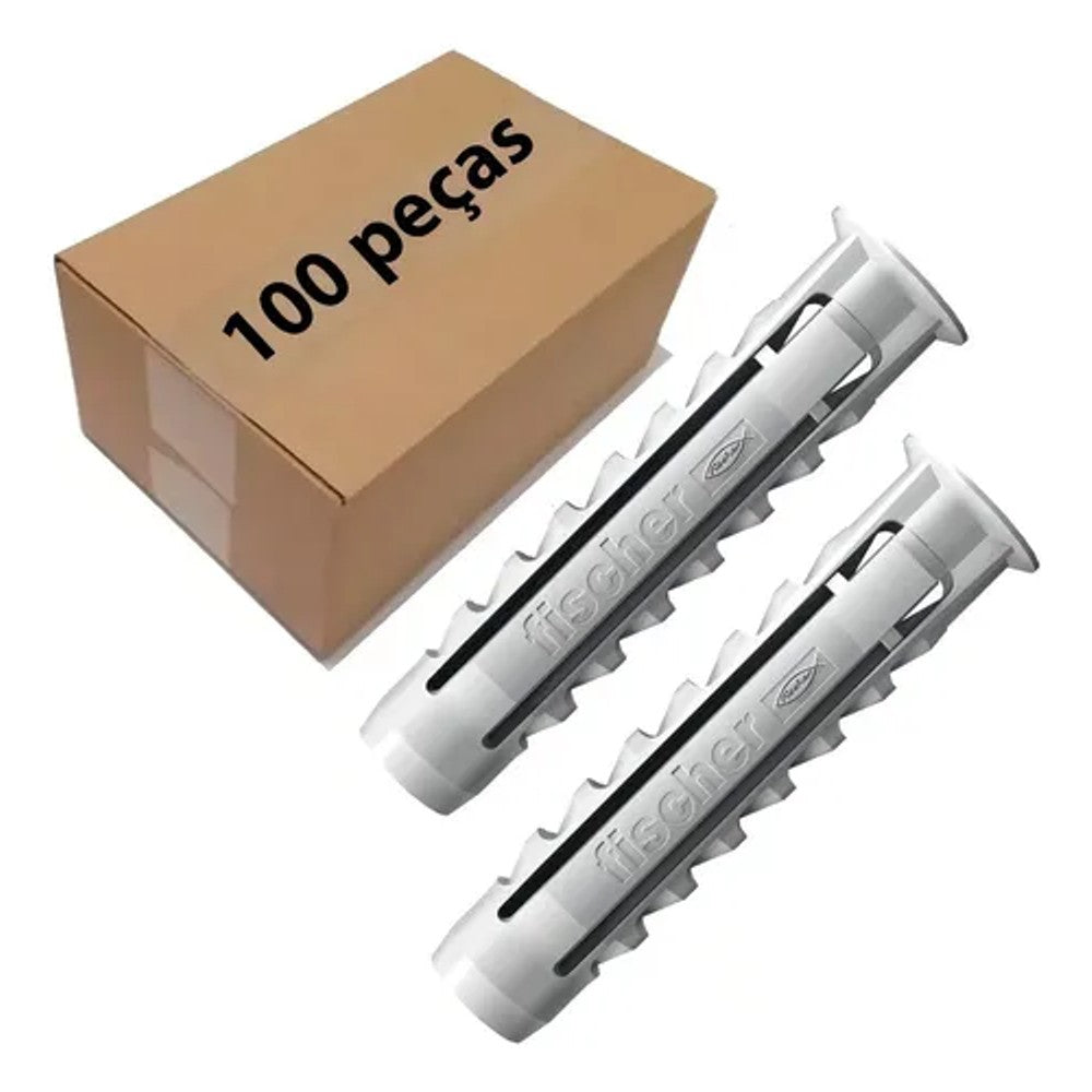 Bucha Nylon S-8 Fischer com 100 Peças