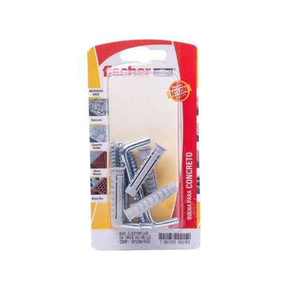 Bucha Nylon SX-6 com 4 Peças Escápula Fischer