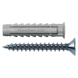 Bucha Nylon SX-8 com 5 Peças e Parafuso Cabeça Chata Fischer