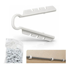 Bucha de Acabamento Clamp Modelo B Branco 10 Peças