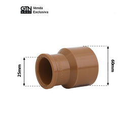 Bucha de Redução Soldável Longa 60mm x 25mm Krona