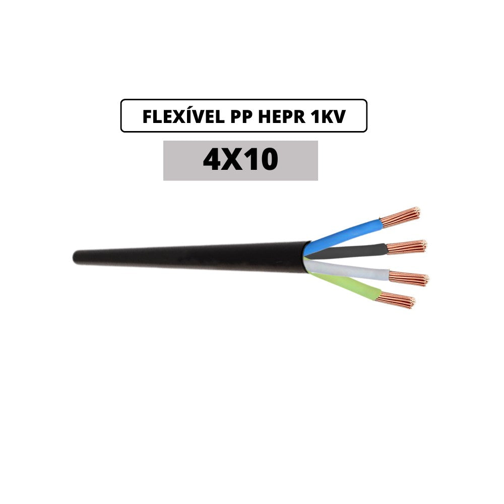 CABO HEPR FLEXIVEL 4X 10,0MM 1KV DIVIDIDO