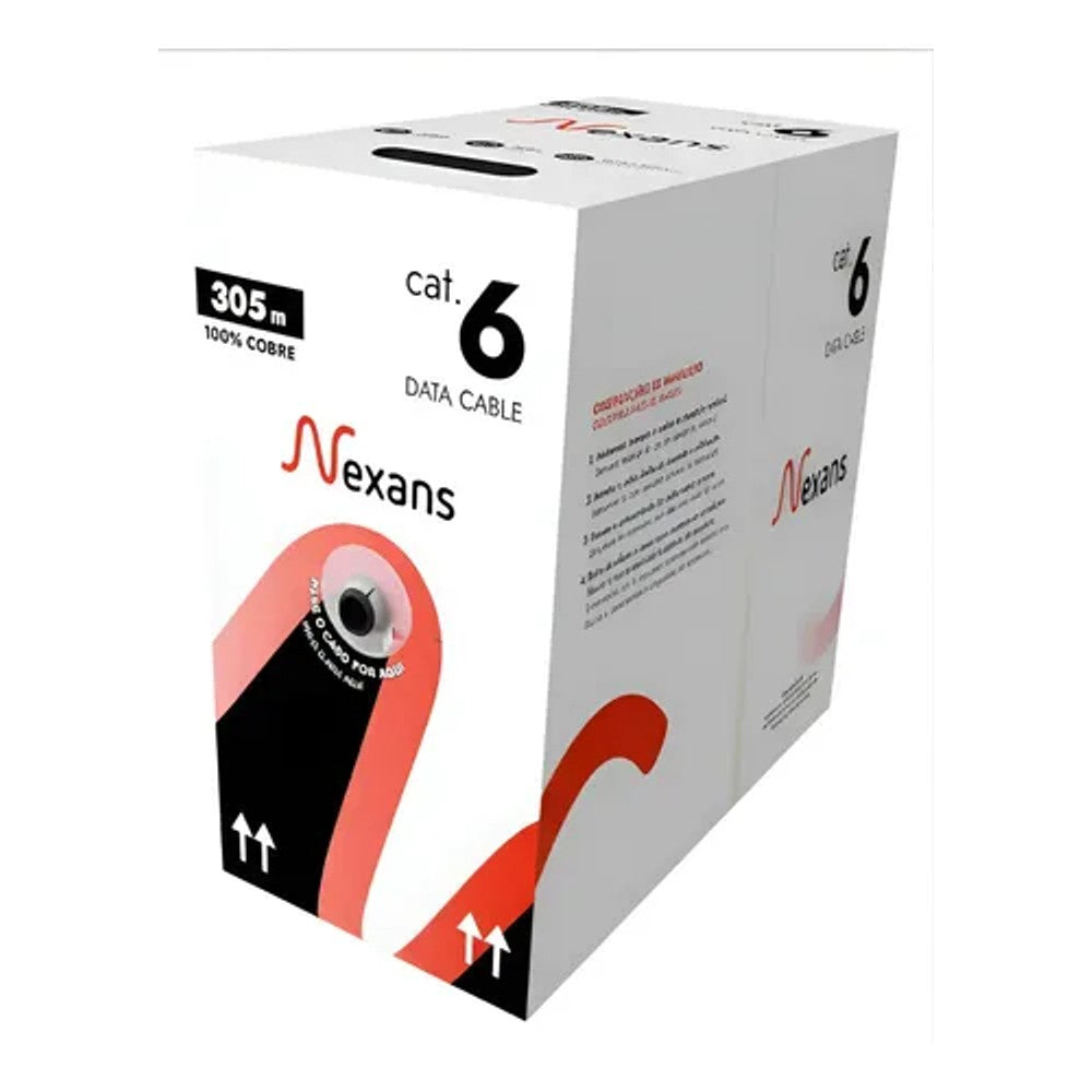 CABO UTP CAT6 23X4P LSZH CINZA COM 305 METROS NEXANS