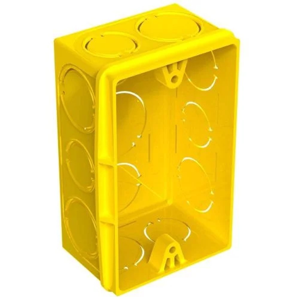 CAIXA DRYFIX PARA GESSO 2X4 AMARELA MONDIALE