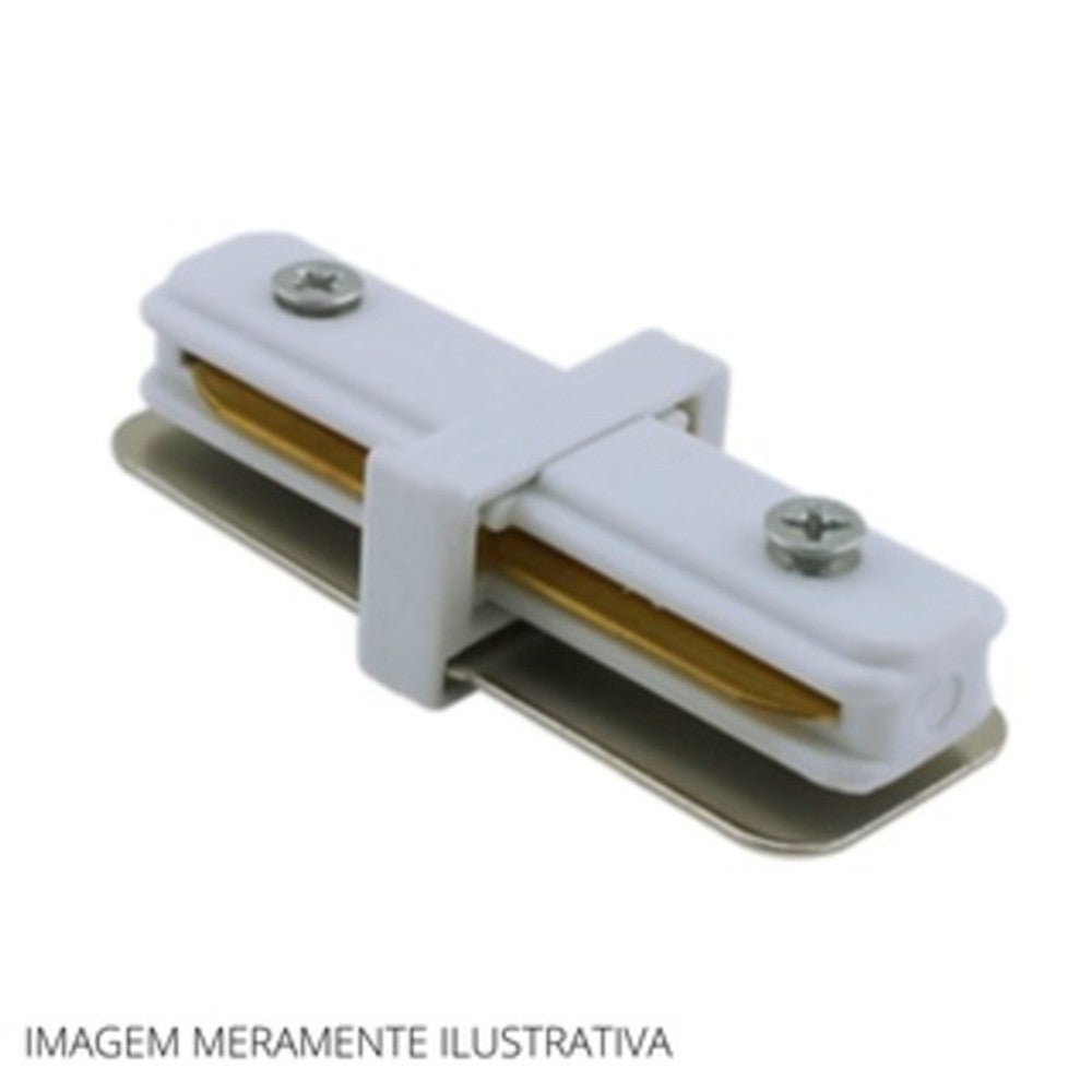 CONECTOR I PARA TRILHO SOBREPOR LM946 BRANCO
