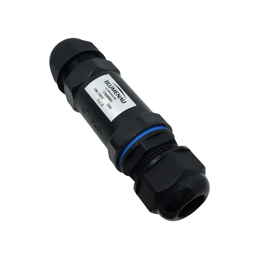 CONECTOR RETO PARA FIO OUTDOOR IP68 PRETO PIX