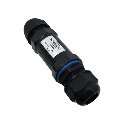 CONECTOR RETO PARA FIO OUTDOOR IP68 PRETO PIX