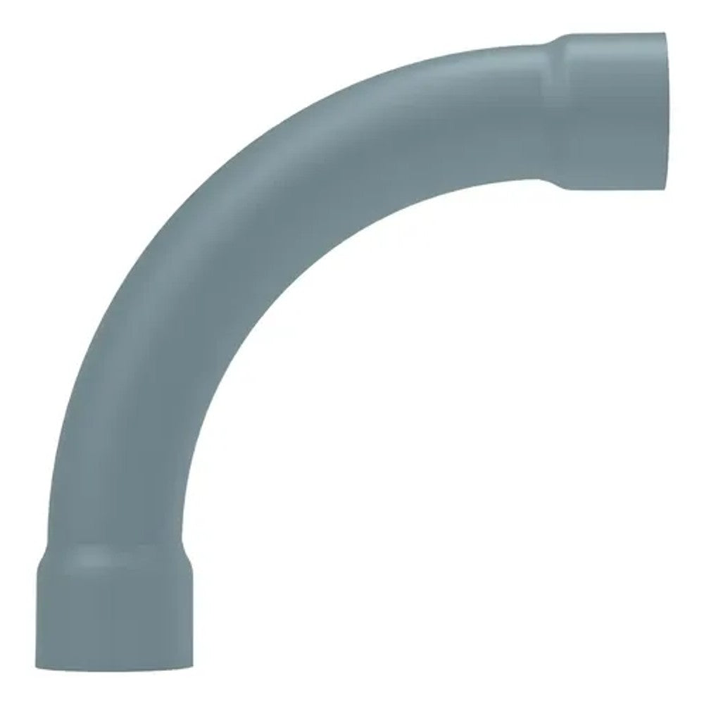 CURVA PVC CINZA ESCURO SEM ROSCA 90º 1 POLEGADA WETZEL