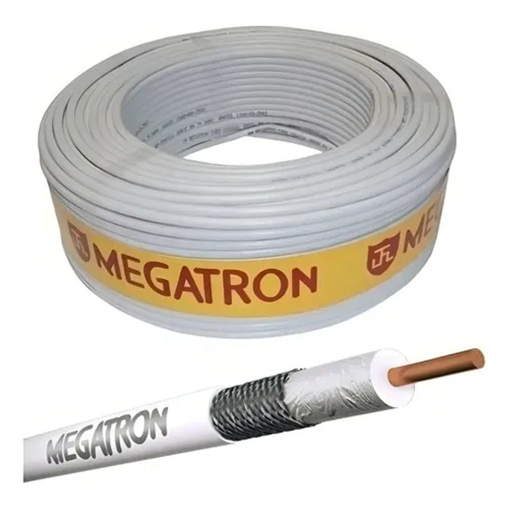Cabo Coaxial CATV 0,6 X 95% BC com 100 Metros