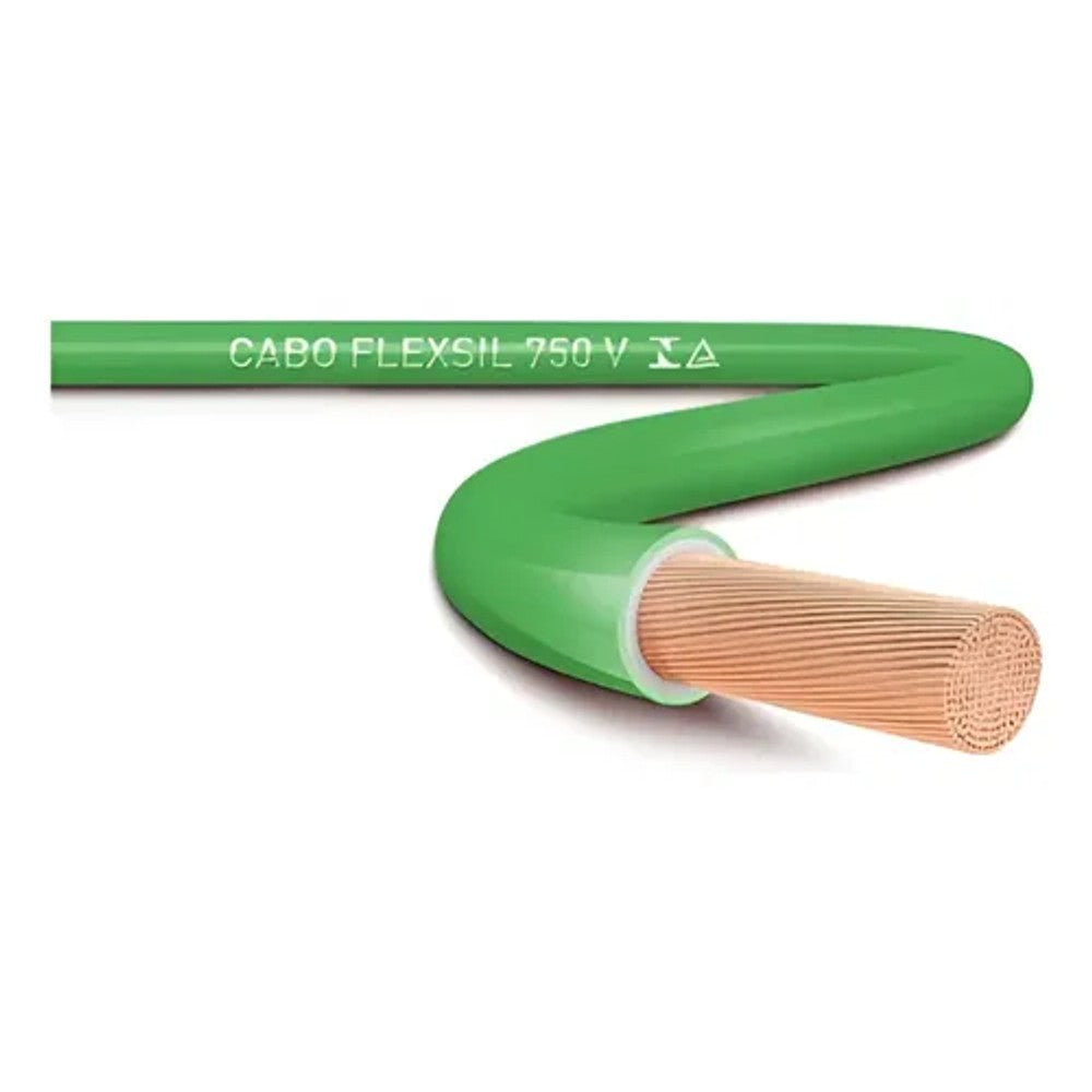 Cabo Flexível 750V 0,75mm Verde com 200 metros