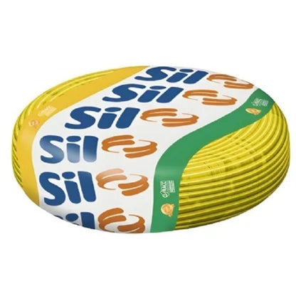 Cabo Flexível 750V 1,00mm Amarelo Divisão Sil