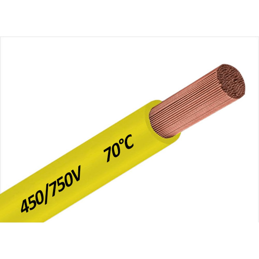 Cabo Flexível 750V 1,50mm Amarelo