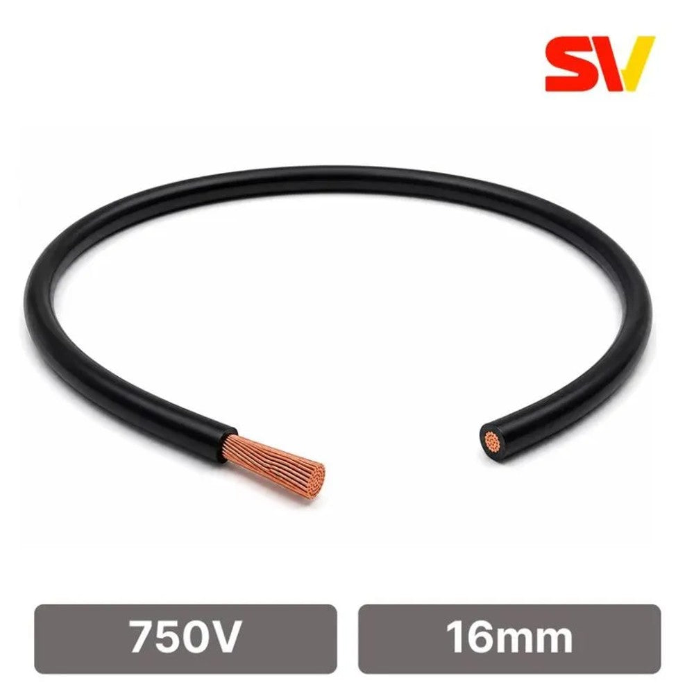 Cabo Flexível 750V 16,00mm Preto