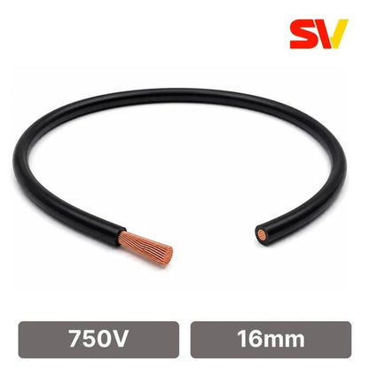 Cabo Flexível 750V 16,00mm Preto