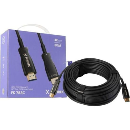 Cabo HDMI Fibra Óptica com 30m FK783C Fortrek