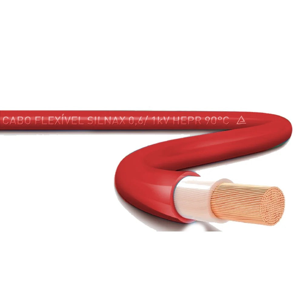 Cabo HEPR Flexível 2,5mm 1kV Vermelho