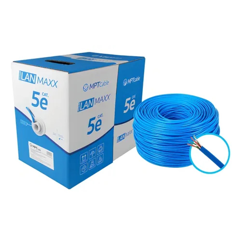 Cabo UTP CAT5E 24X4P CM Azul com 305 Metros MPT