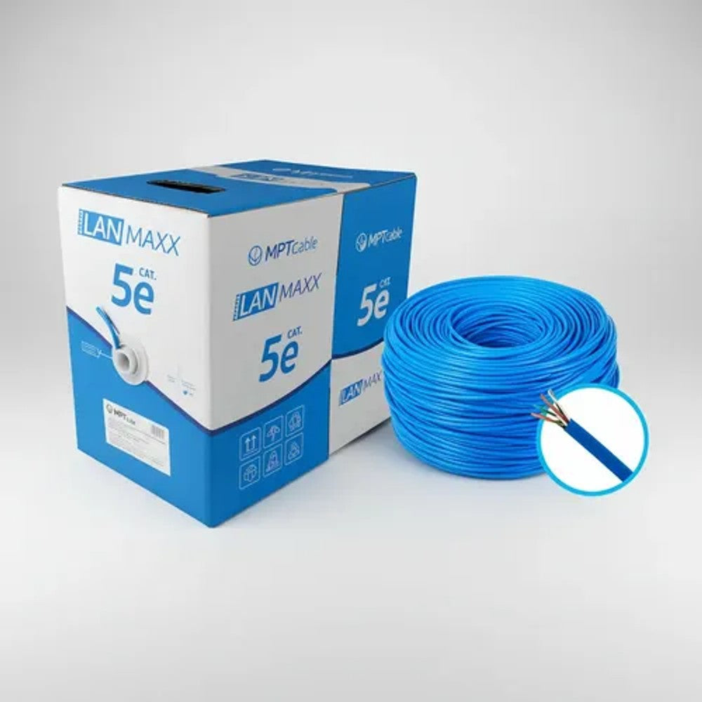 Cabo UTP CAT5E 24X4P CMX Azul com 305 Metros MPT