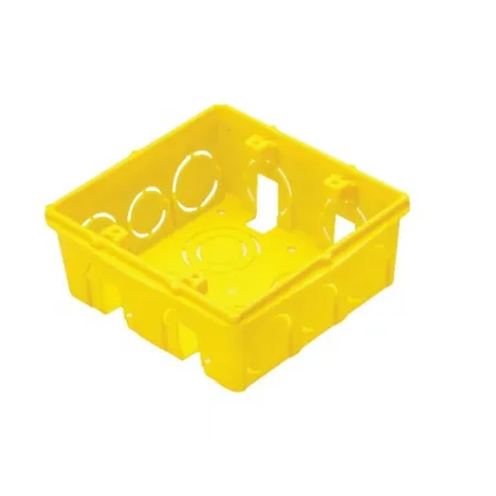 Caixa Passagem PVC FMS Amarela Tramontina