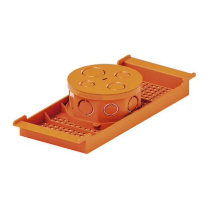 Caixa Passagem PVC Laje 250mm Laranja Krona