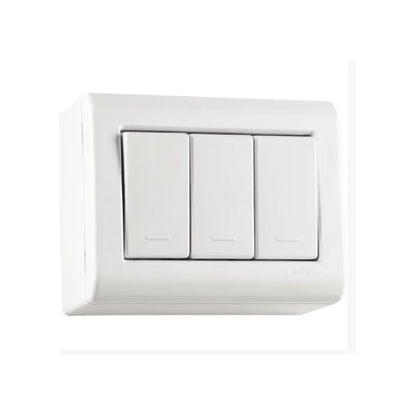 Caixa Sobrepor com 2 Interruptores Simples 10A com Tampa Lizflex Tramontina