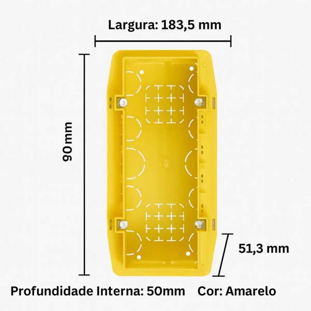 Caixa de Embutir 6 Módulos 506L Living Now Legrand