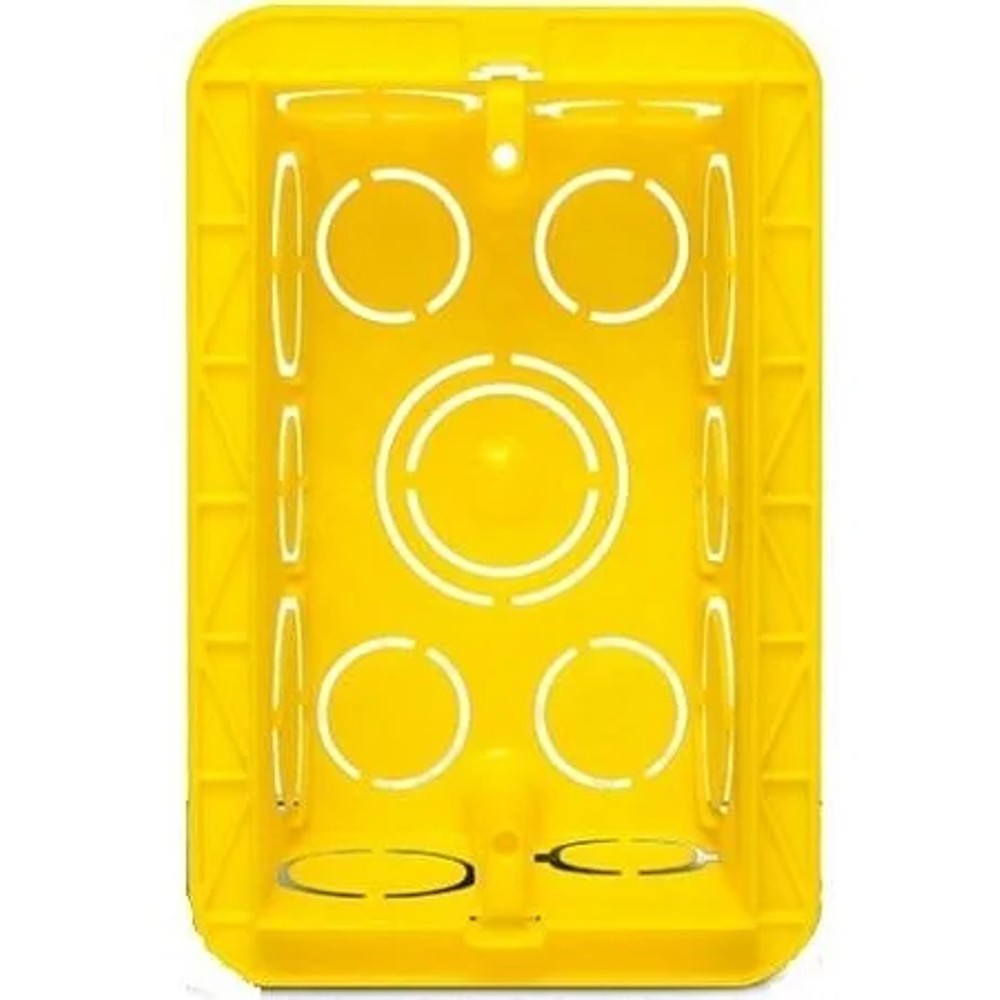Caixa de Passagem PVC 2 X 4 Amarela Pial 689034