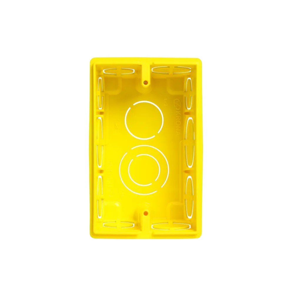 Caixa de Passagem PVC 4 X 4 Amarela Krona