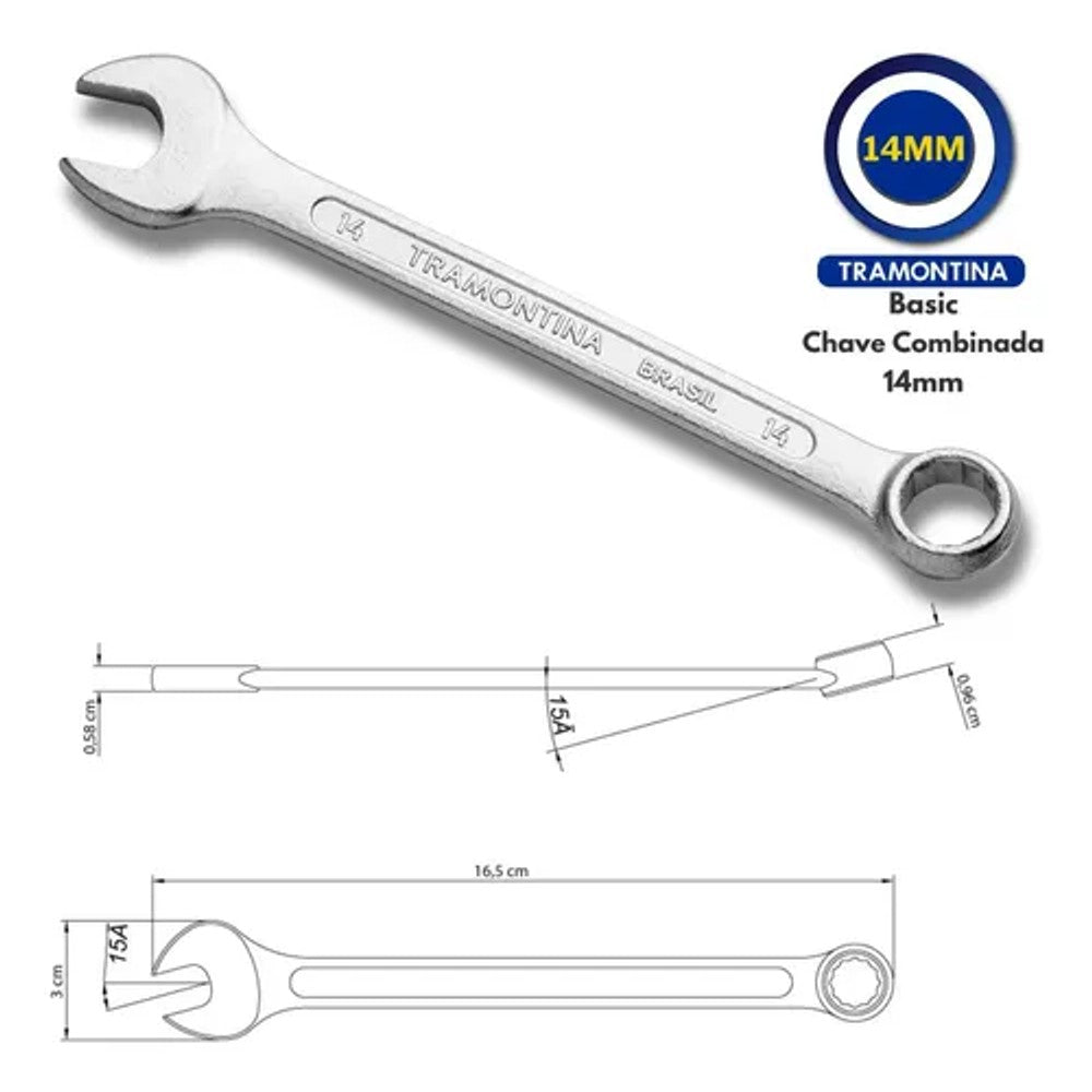 Chave Combinada 14mm Tramontina
