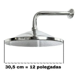 Chuveiro Ducha Fria Alumínio 12 Polegadas Duchão