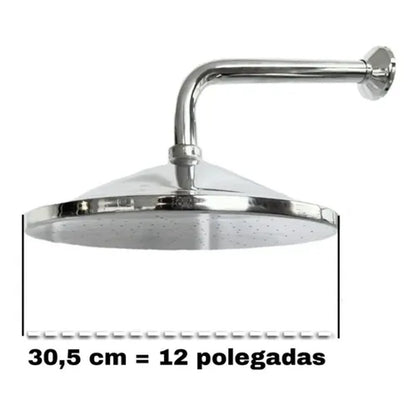 Chuveiro Ducha Fria Alumínio 12 Polegadas Duchão