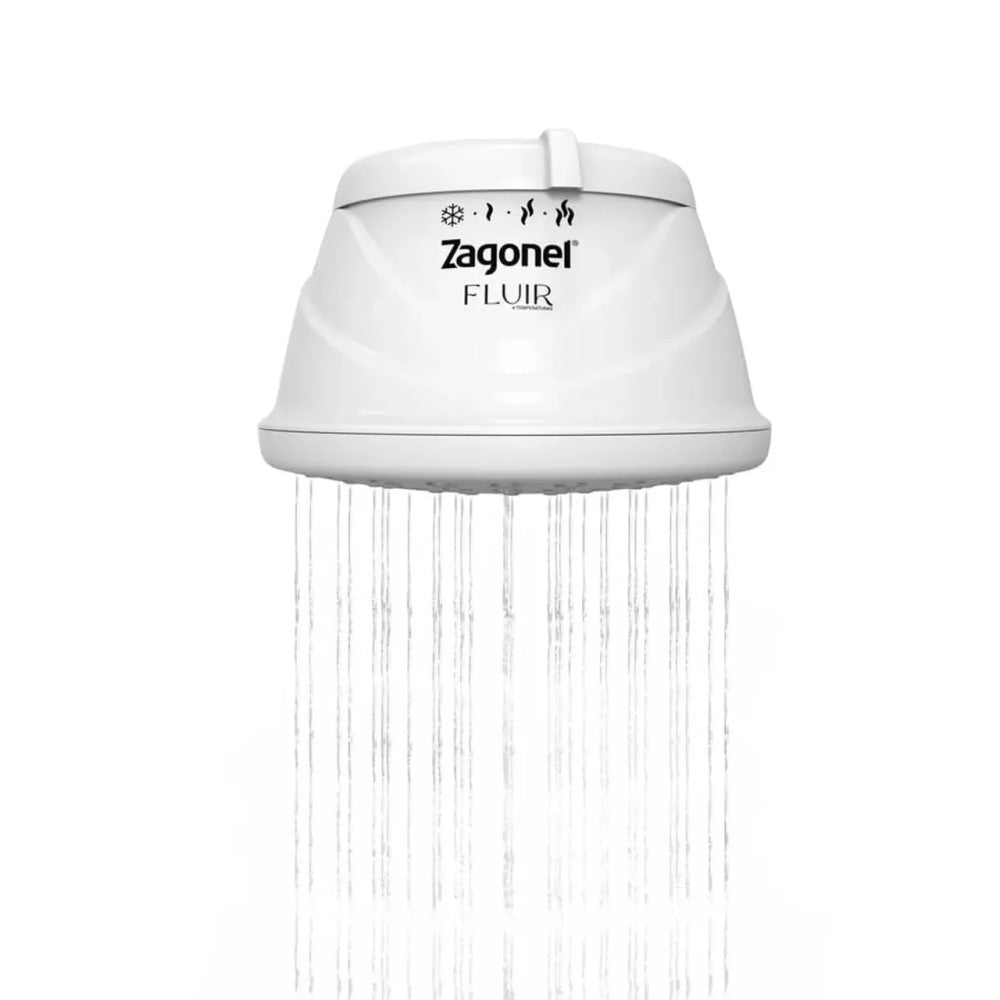 Chuveiro Zagonel Fluir 4 Temperaturas 220V 6800W Branco