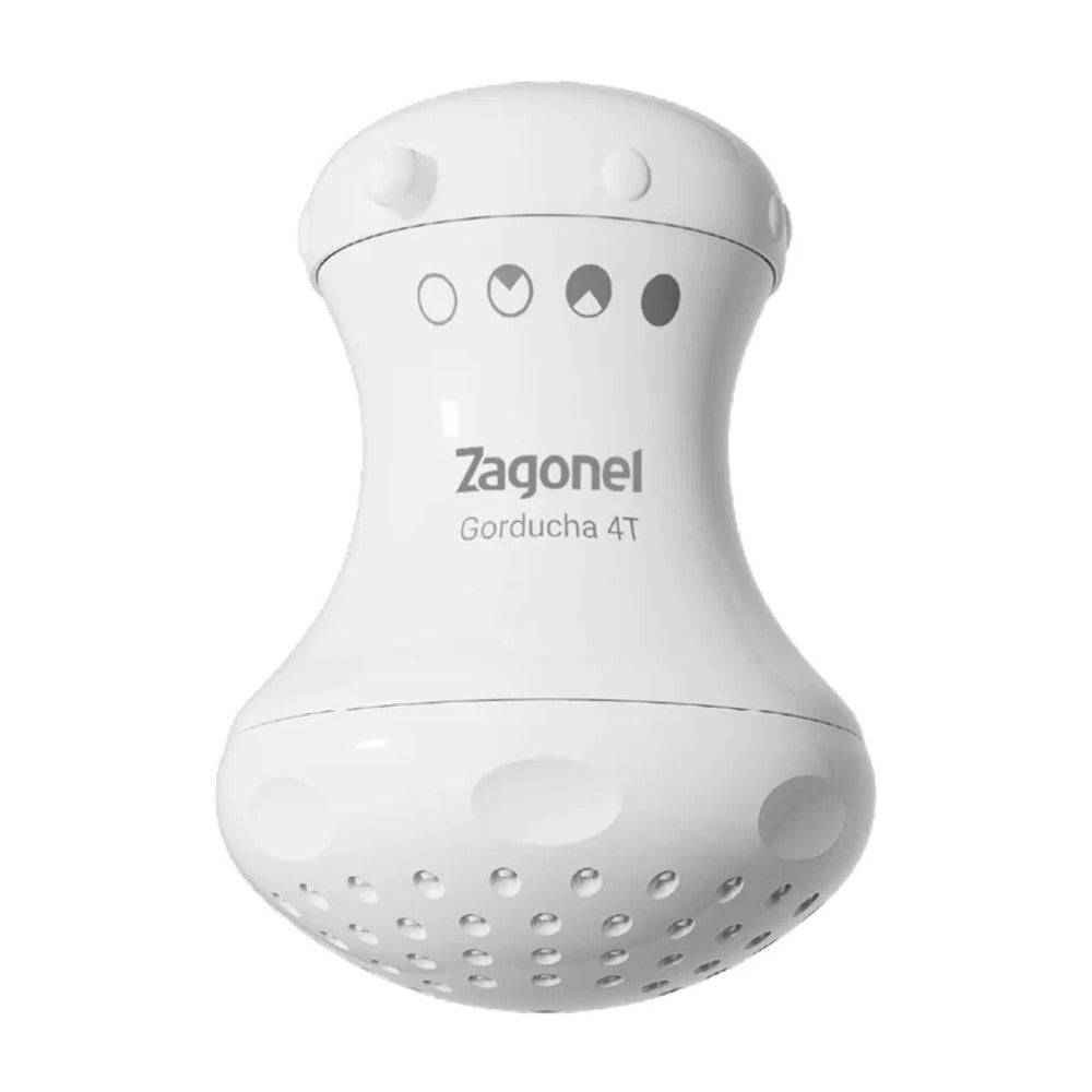 Chuveiro Zagonel Gorducha 4 Temperaturas 127V 5450W Branco