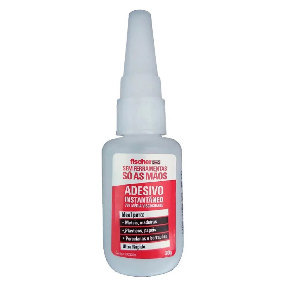 Cola Adesivo Instantâneo 20g Fischer