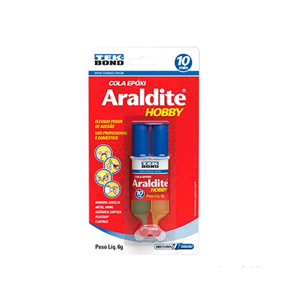 Cola Araldite Hobby 6 Gramas Seringa Tekbond