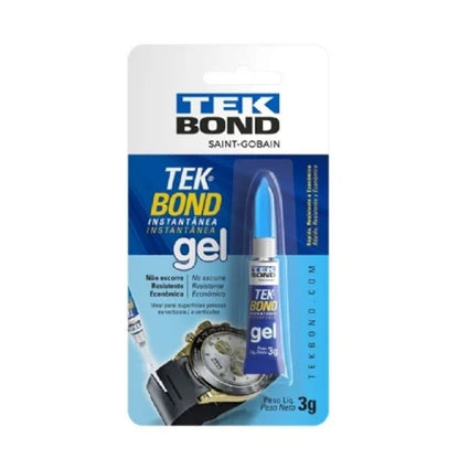 Cola Instantânea Gel Tekbond 3g Blister
