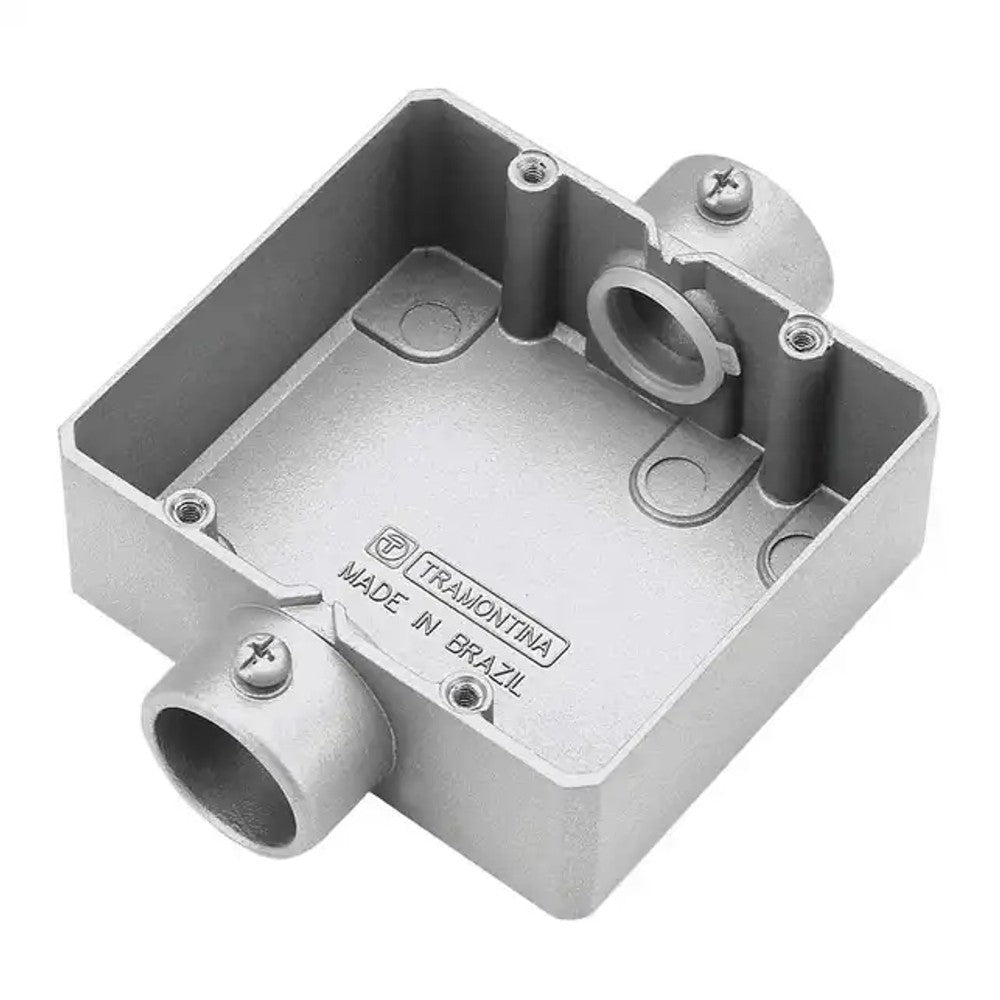 Condulete Alumínio Sem Rosca 3/4 Duplo Tramontina