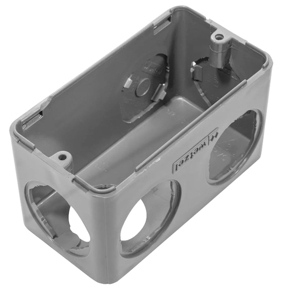 Condulete PVC Múltiplo L6 1/2-3/4 Cinza Wetzel