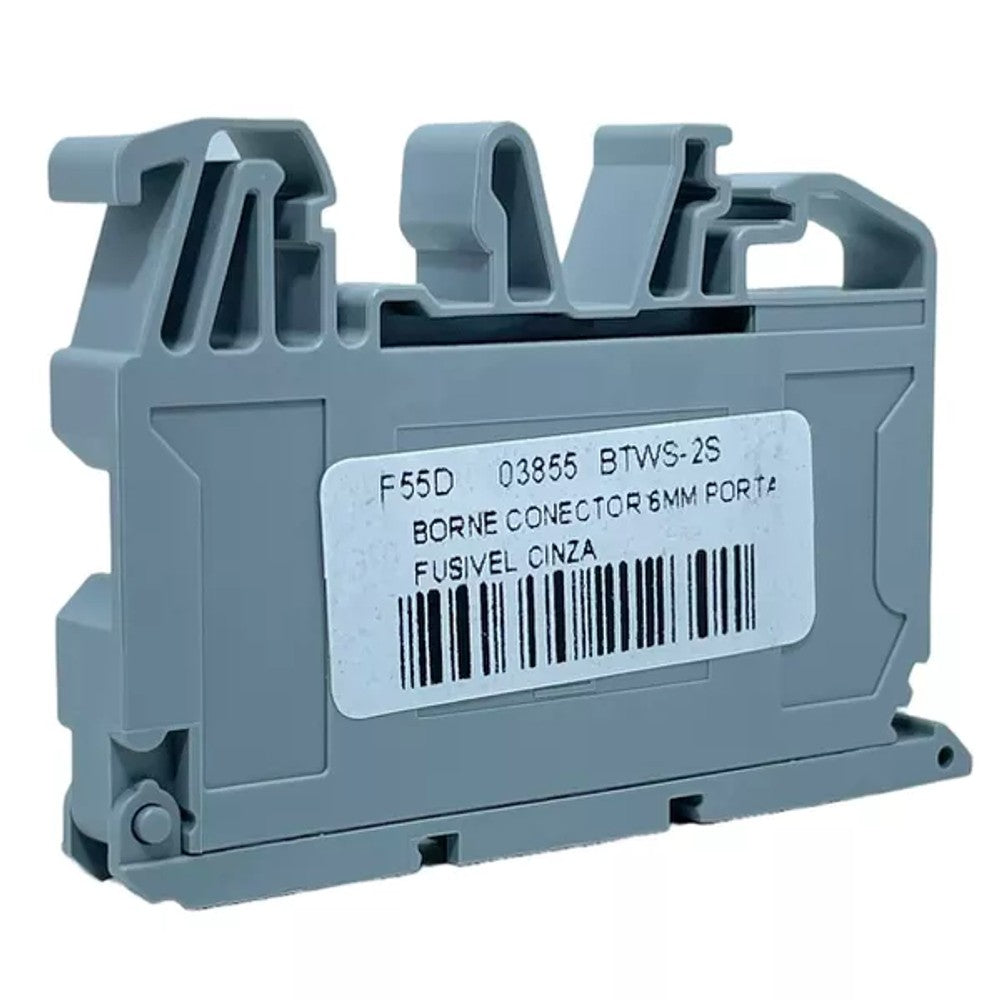 Conector Borne Porta Fusível BTWS 2S WEG Cinza