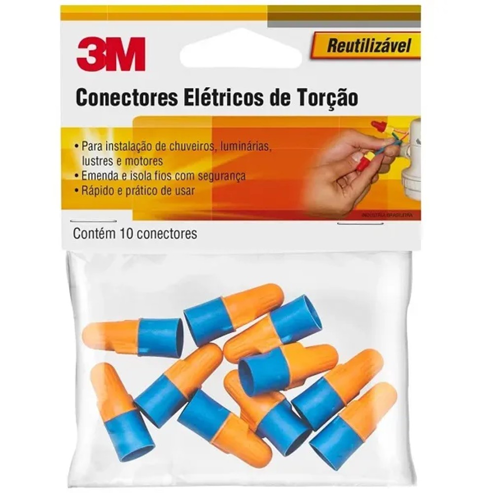 Conector Elétrico Scotchlok O/B com 10 Peças 3M