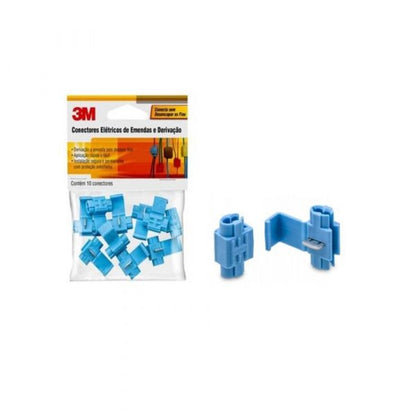 Conector Elétrico de Derivação Azul IDC560 3M com 10 Peças