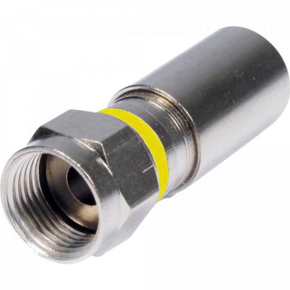 Conector F de Crimpar por Compressão para Cabo RG6 Storm