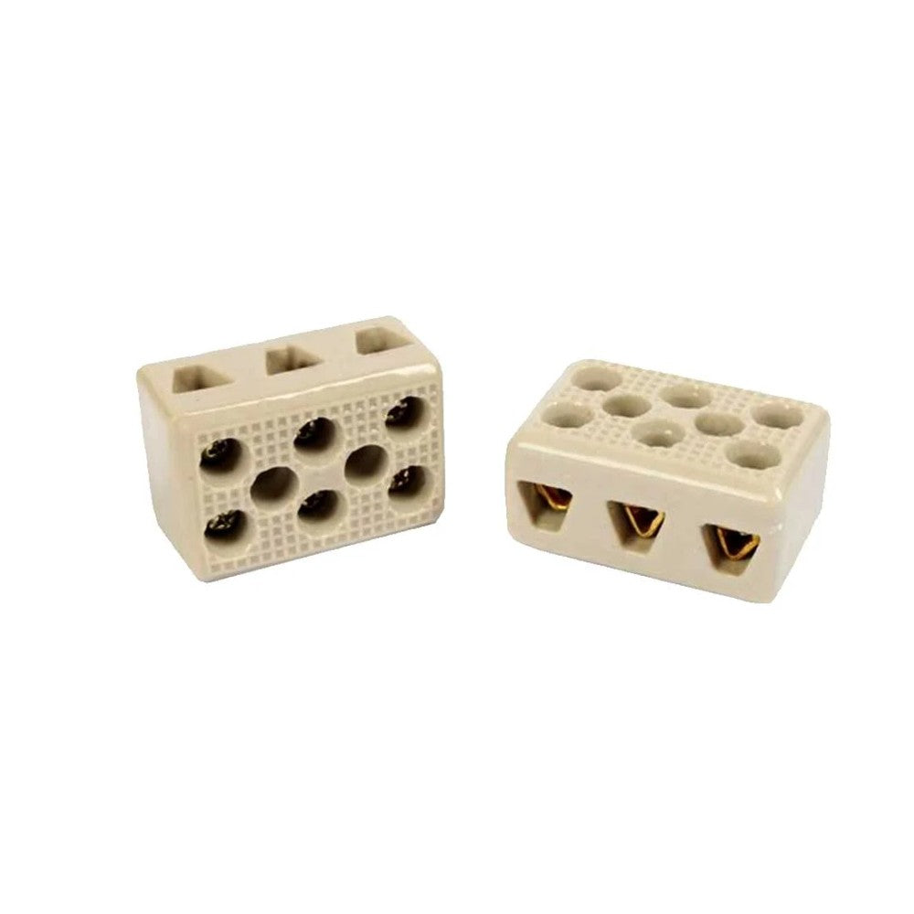 Conector Porcelana Bipolar Para Chuveiro 6mm Germer