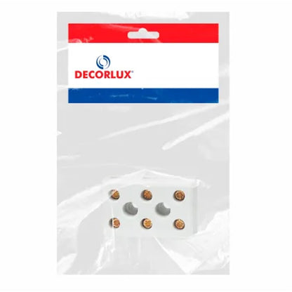 Conector Porcelana Tripolar para Chuveiro 16mm Decorlux