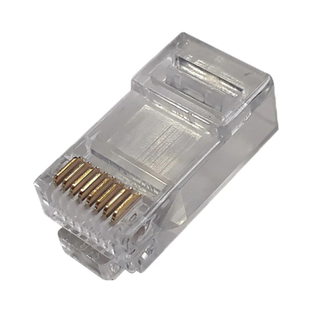 Conector RJ45 Macho Cat6 Vazio com 10 Peças Mpt