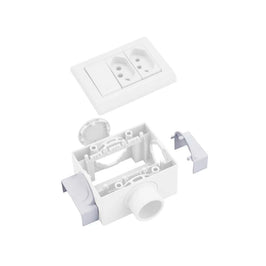 Conector Saída para Canaleta 50x20 Branco Tramontina