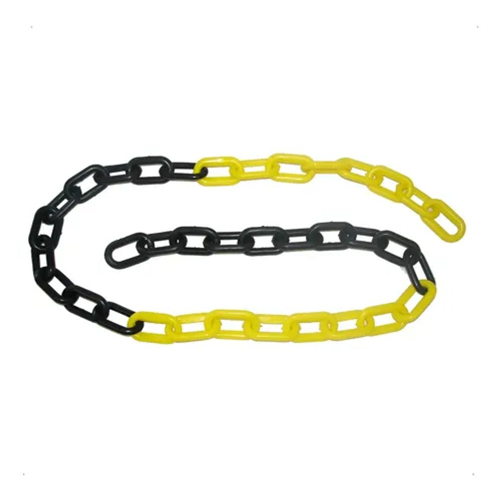 Corrente Plástica 6mm com 5m Preto e Amarelo Carbografite