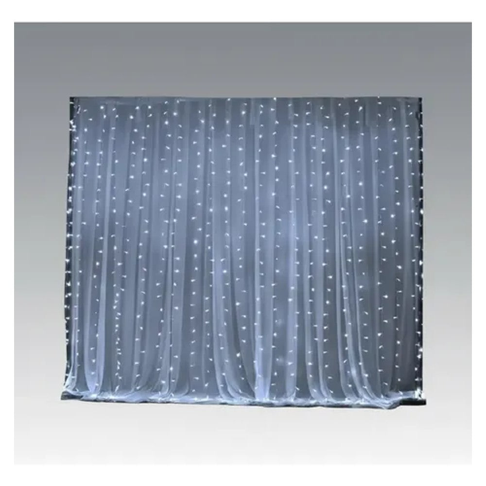 Cortina 300 Leds 8 Funções Branco 127V 301/303